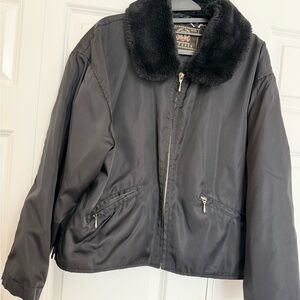 Vintage EXPRESS Korea Made Black Lined Jacket Size M Adults